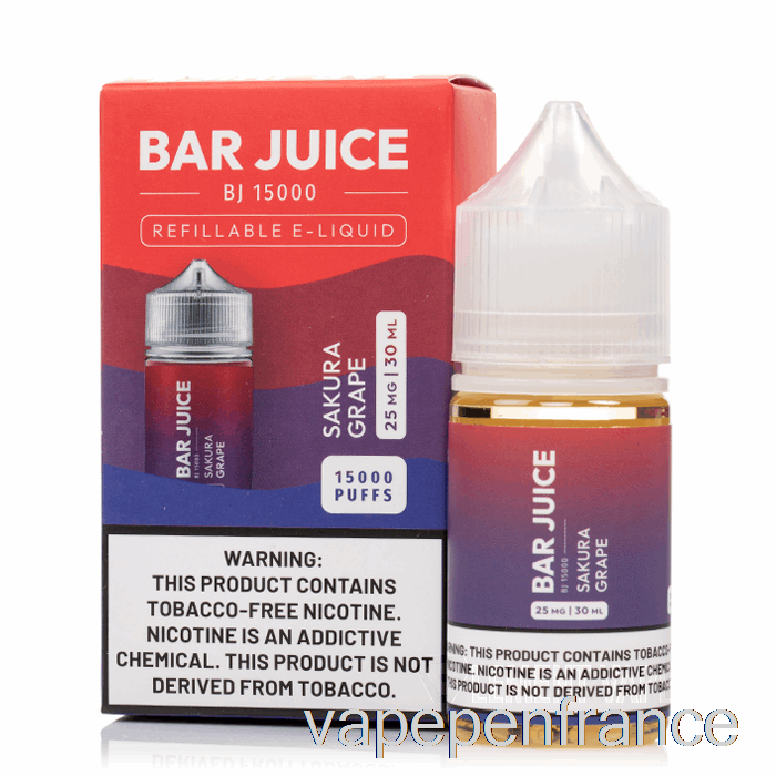 Raisin Sakura - Jus De Barre - 30 Ml 25 Mg Stylo Vape